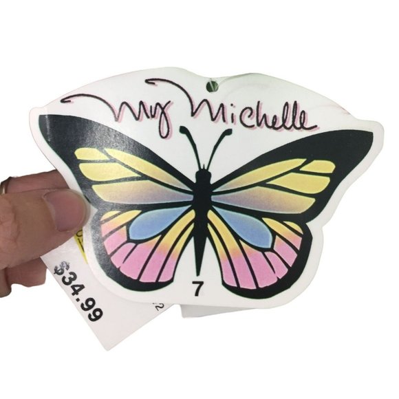 My Michelle Dress with Matching Scarf- Size 7 Juniors- Green with Blue Flowers - Picture 8 of 11